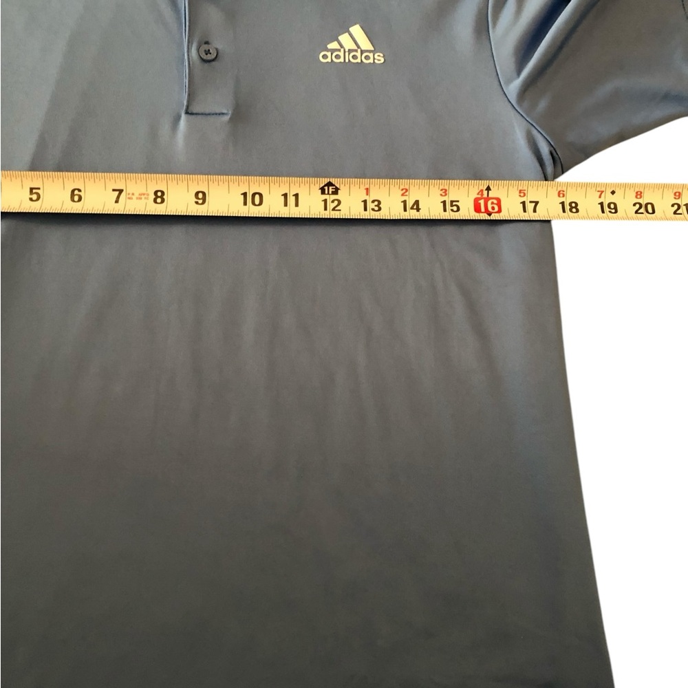 ADIDAS Golf Mens Performance Short‎ Sleeve Polo Shirt  Blue Sz Small - Picture 5 of 6